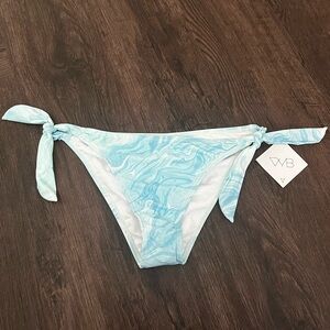 NWT VYB Blue Tie Bikini Bottom size Large